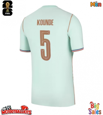 France Jules Kounde #5 Replica Away Stadium Shirt World Cup 2026 Short Sleeve